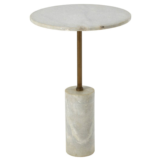 Rany White Marble Top Side Table - Modern Home Interiors
