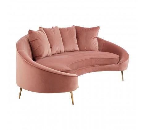 Osdin 4 Seat Salmon Pink Sofa - Modern Home Interiors