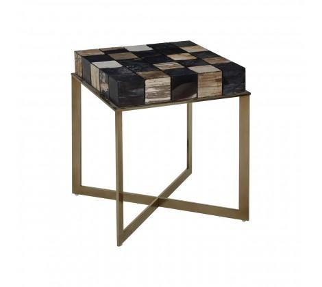 Relic Side Table With Brass Finish - Modern Home Interiors