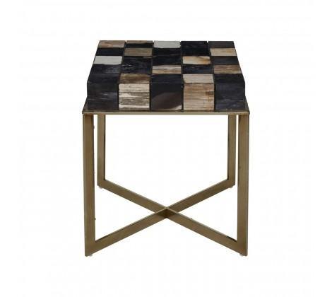Relic Side Table With Brass Finish - Modern Home Interiors