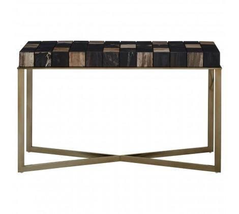 Relic Console Table With Brass Finish - Modern Home Interiors
