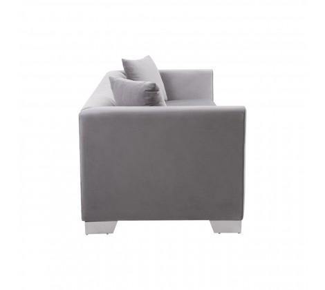 Rashika 3 Seat Grey Velvet Sofa - Modern Home Interiors