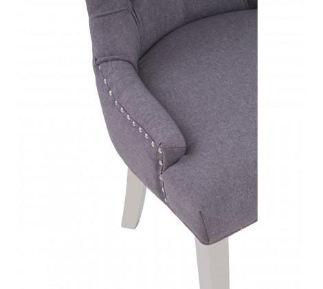 Richmond Grey Velvet Dining Chair - Modern Home Interiors