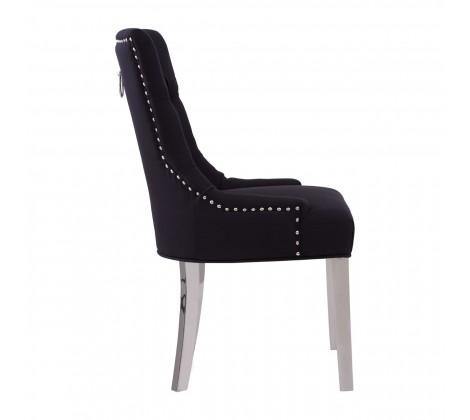 Richmond Black Velvet Dining Chair - Modern Home Interiors