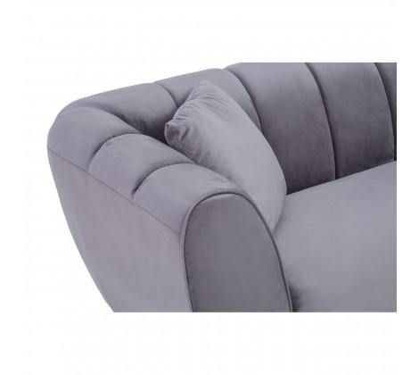Florine 3 Seat Grey Velvet Sofa - Modern Home Interiors