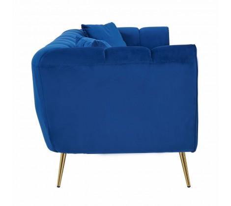 Florine 3 Seat Midnight Velvet Sofa - Modern Home Interiors
