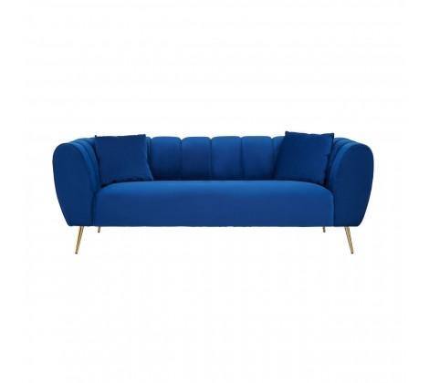 Florine 3 Seat Midnight Velvet Sofa - Modern Home Interiors