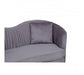 Franza 2 Seat Pleated Grey Velvet Sofa - Modern Home Interiors