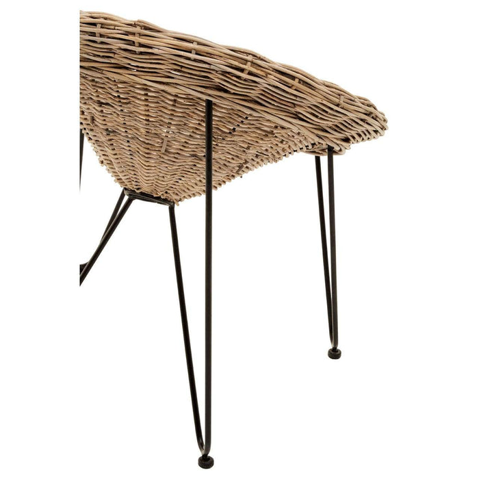 Grey Kubu Rattan Natural Hand Weaved Chair - Modern Home Interiors