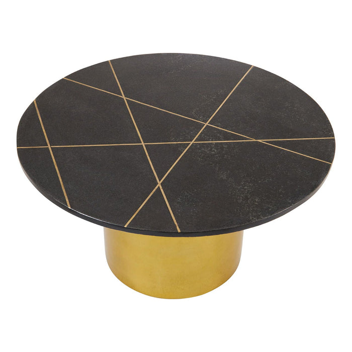 RABIA COFFEE TABLE WITH BLACK MARBLE TOP - Modern Home Interiors