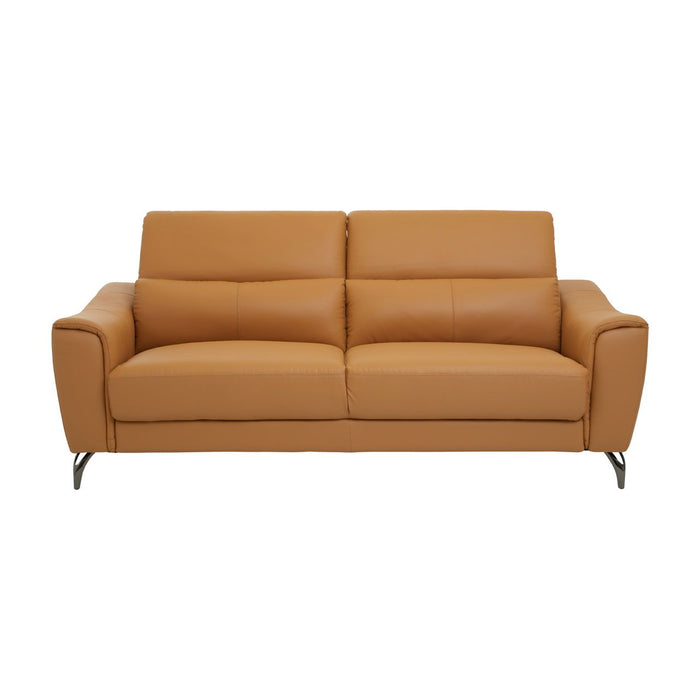 Leather Upholstered Thick Foam 3 Seater Sofa