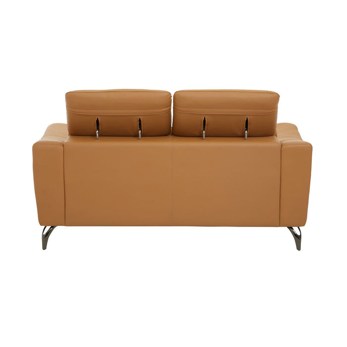 Leather Upholstered Thick Foam 2 Seater Sofa