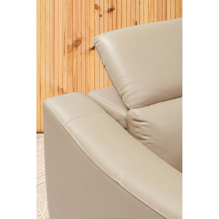 Leather Upholstered Thick Foam Armchair