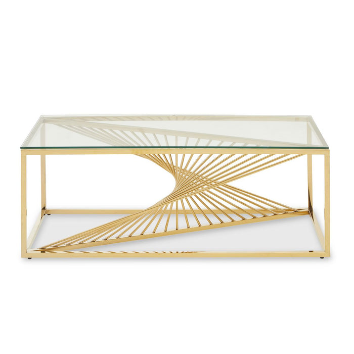 Coffee Table with Gold Legs