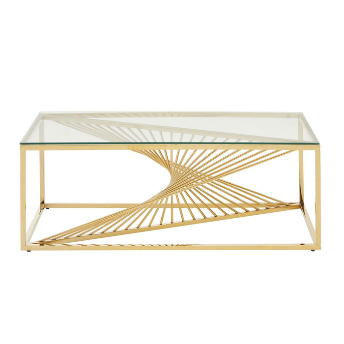 Coffee Table with Gold Legs