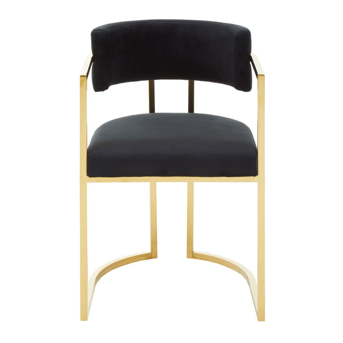 Luxe Velvet and Gold Dining Chair