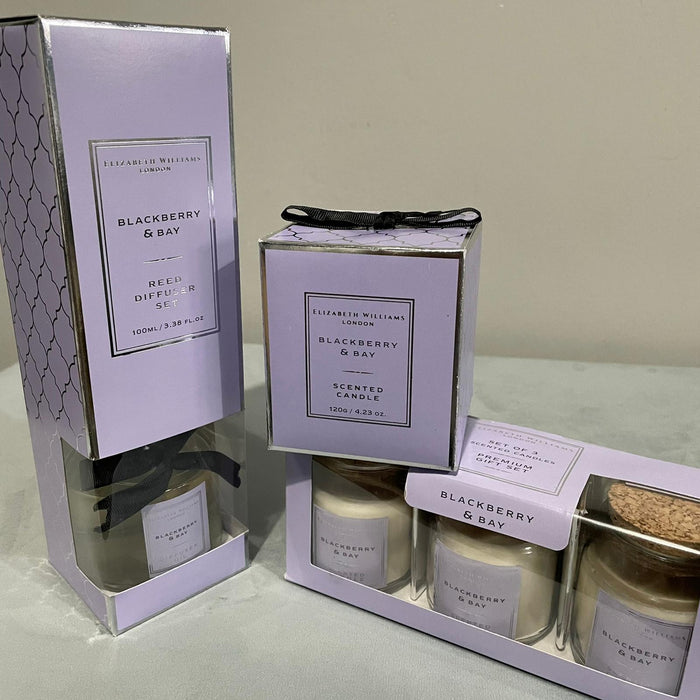 Elizabeth Williams London Home Fragrance Pastel Diffuser Candle - Full Gift Set