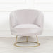 Deco Grey Velvet Armchair with Gold Legs - Modern Home Interiors