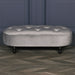 Grey Velvet Bench with Black Legs - Modern Home Interiors