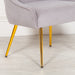 Grey Velvet Accent Chair with Gold Legs - Modern Home Interiors