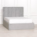 Grey Velvet 5'0" King Size Bed Frame - Modern Home Interiors