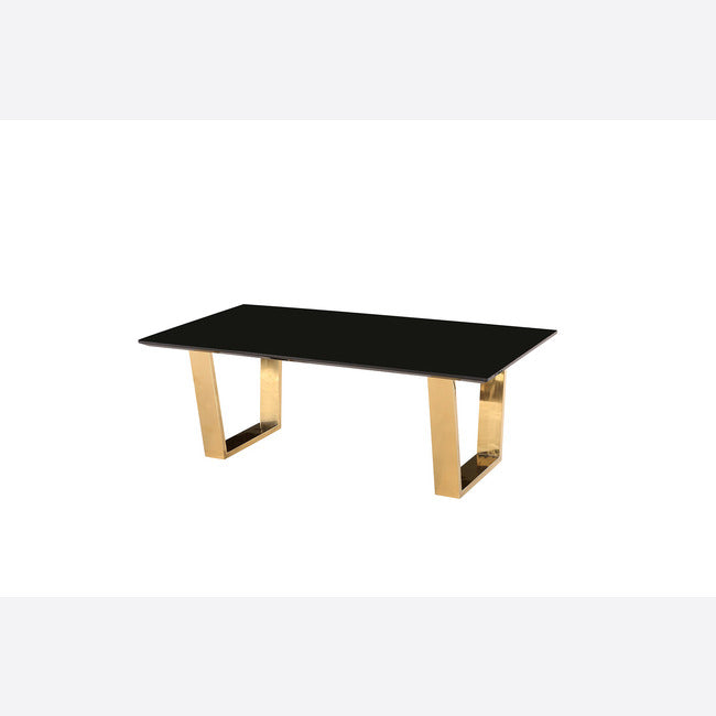 Antibes Black Gloss and Gold Coffee Table