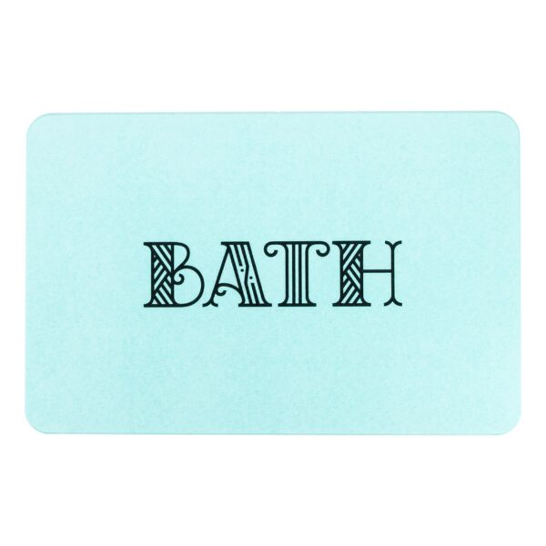 Artsy Mats Bath Aqua Blue Stone Non Slip Bath Mat - Touch Dry