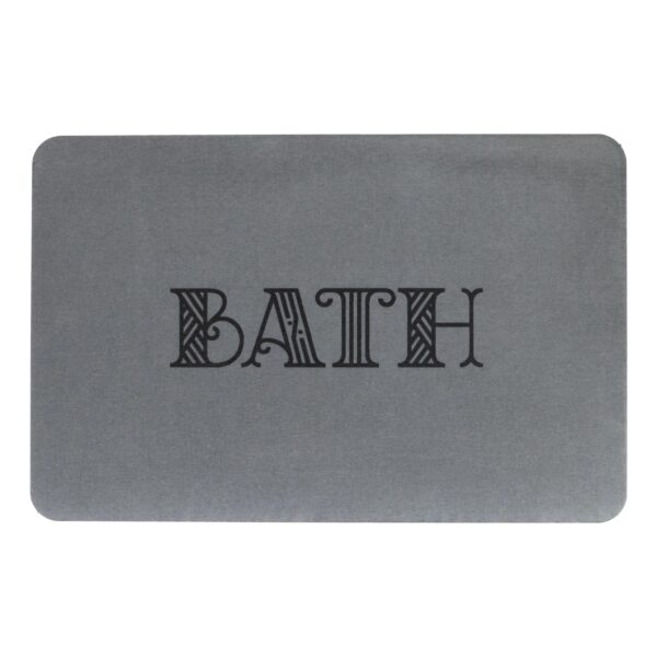 Artsy Mats Bath Grey Stone Non Slip Bath Mat - Touch Dry
