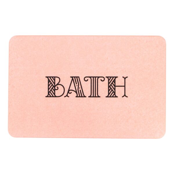 Artsy Mats Bath Pink Stone Non Slip Bath Mat - Touch Dry