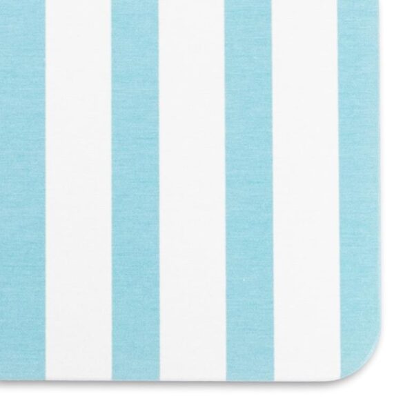 Artsy Mats Blue Stripe Pattern White Stone Non Slip Bath Mat - Touch Dry