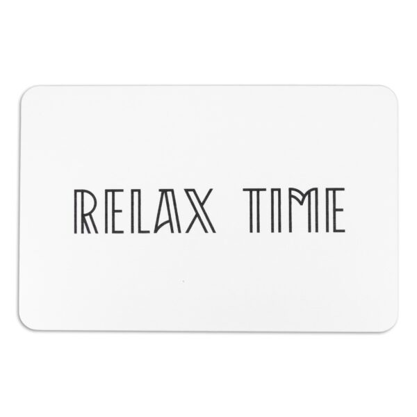 Artsy Mats Relax Time White Stone Non Slip Bath Mat - Touch Dry