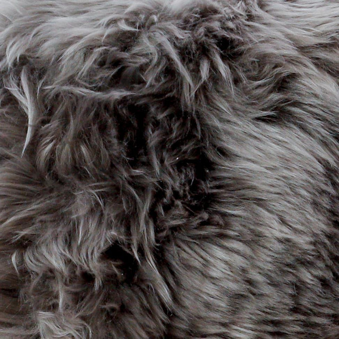 Luxury XXL Soft Thick Pile Sheepskin Beanbag - Grey - Modern Home Interiors