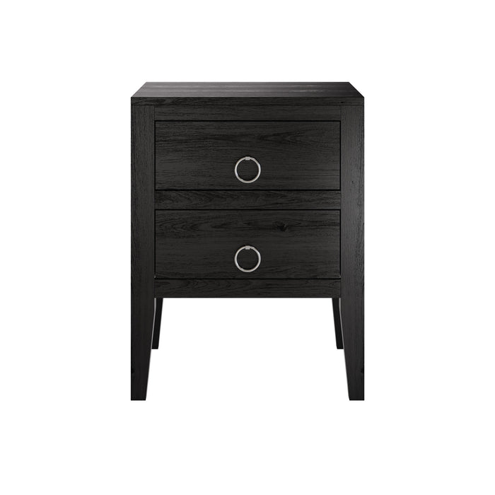 Cheriton Solid Oak Bedside Cabinet with Round Handles