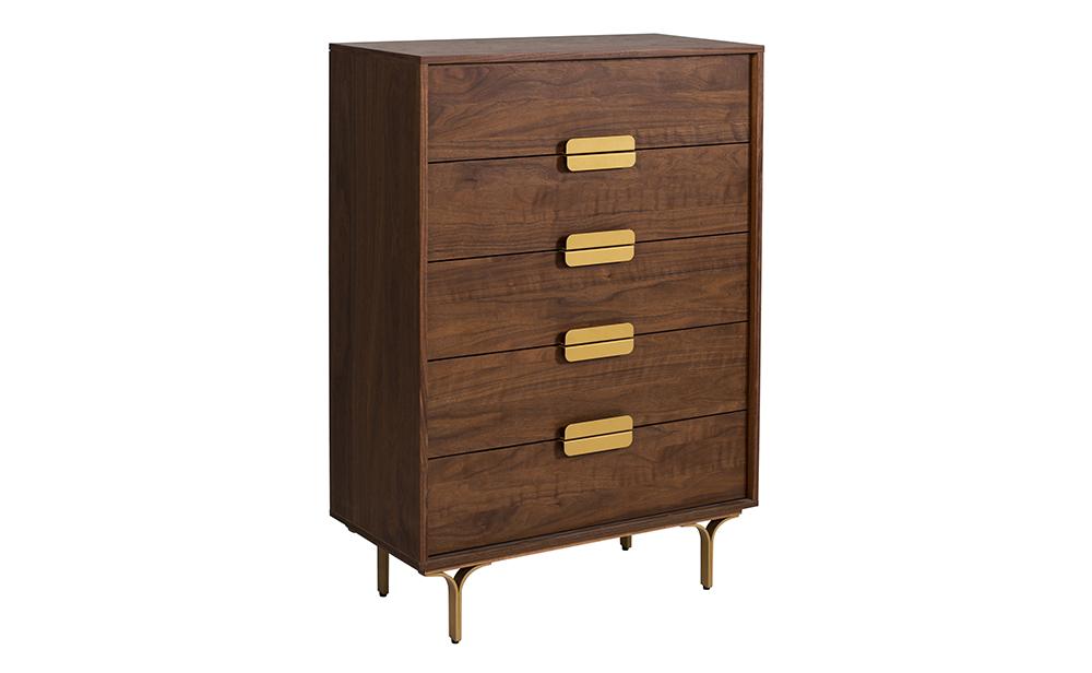 Ola Walnut Chest of Drawers - Modern Home Interiors