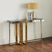 Matrix Gold and Silver Console Table - Modern Home Interiors
