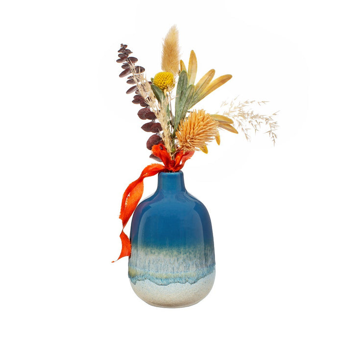Mojave Glaze Vase - Blue