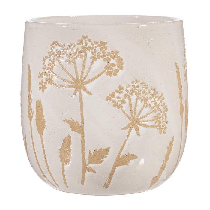 Cow Parsley White Planter Large