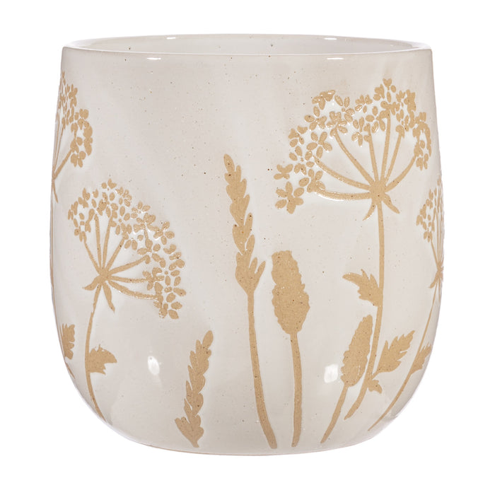 Cow Parsley White Planter Large