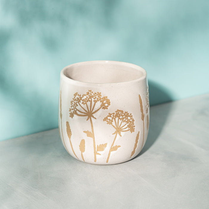 Cow Parsley White Planter Small