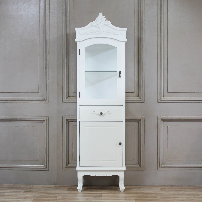 French White Display Cabinet