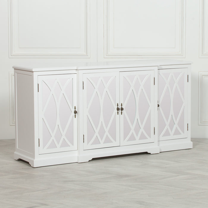 Breakfont Mirrored Large Sideboard - White - Modern Home Interiors