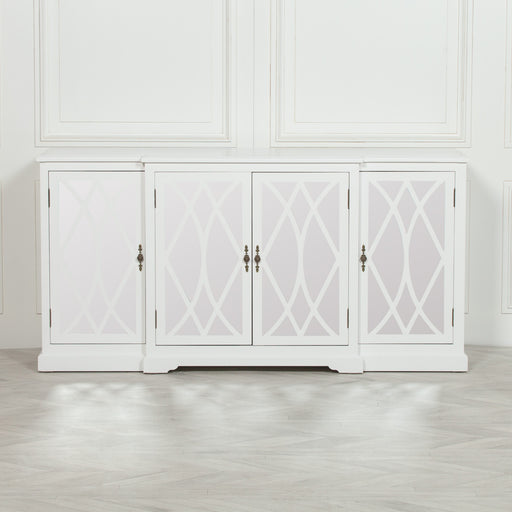 Breakfont Mirrored Large Sideboard - White - Modern Home Interiors