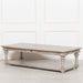 Distressed Mahogany Wood Coffee Table - Modern Home Interiors