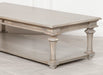Distressed Mahogany Wood Coffee Table - Modern Home Interiors