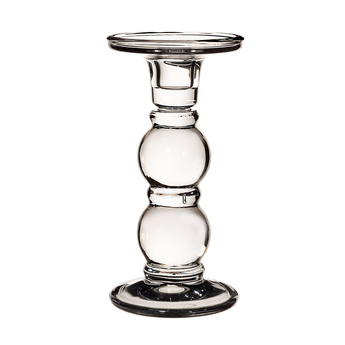 Eloise Glass Candle Holder Grey