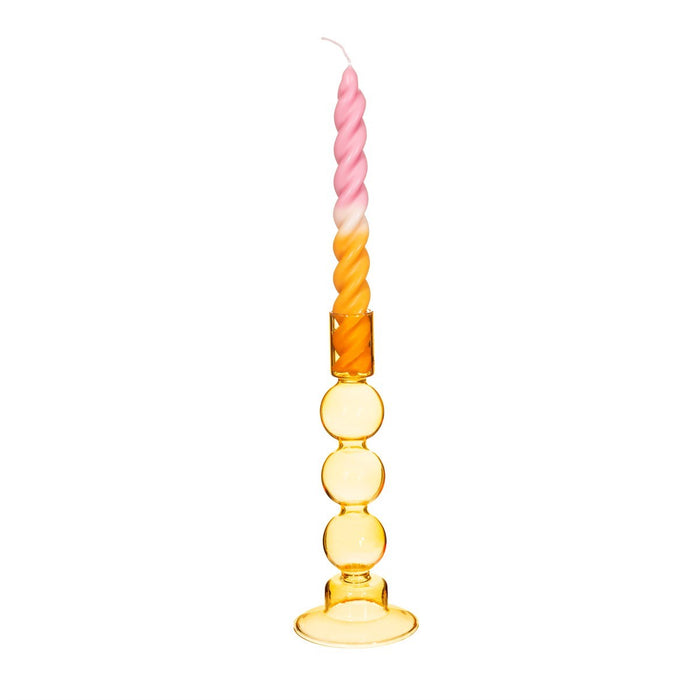 Bubble Candle Holder Yellow