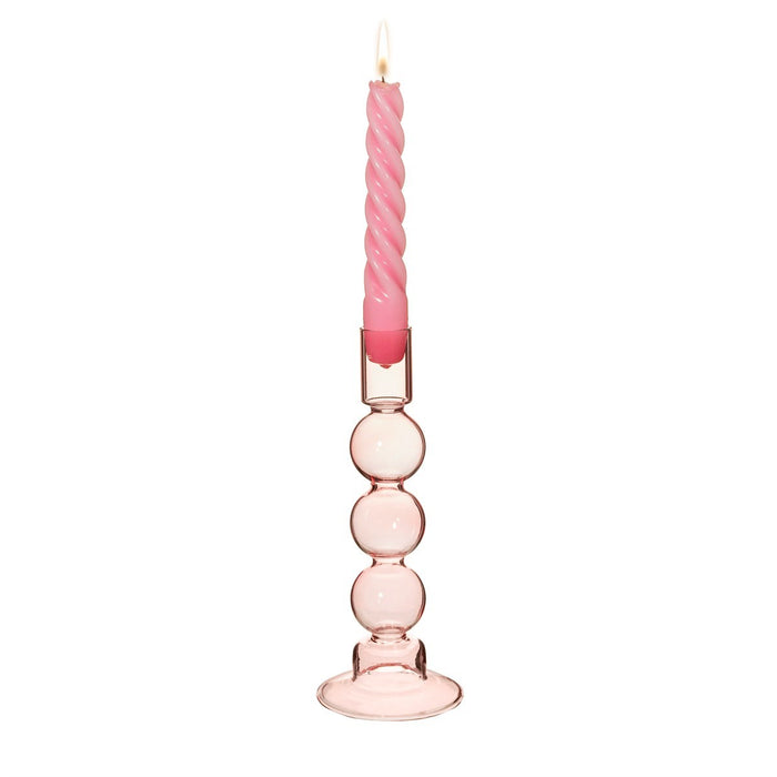 Bubble Candle Holder Pink