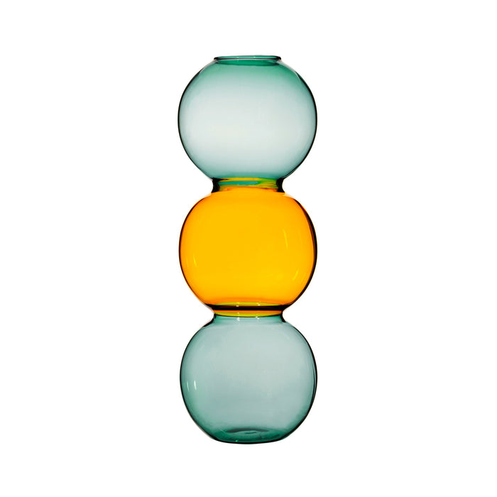 Brosolicate Glass Triple Bubble Vase - 3 Colours