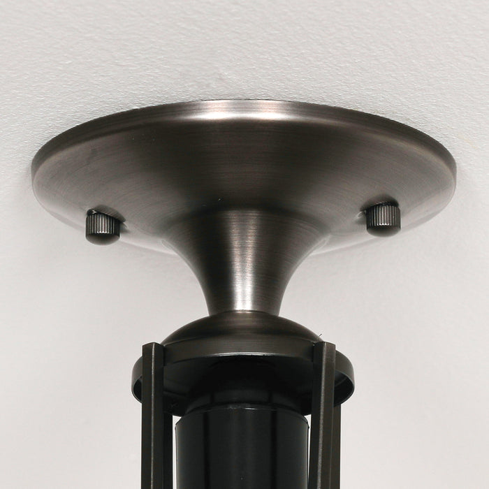 Brushed Silver Ceiling Light