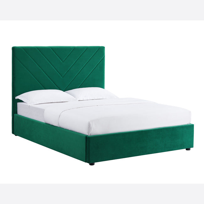 Islington Forest Green Velvet Bed Frame